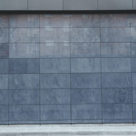 Metal wall tiles, detail facade, modern constrution